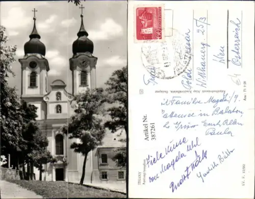 387261,Hungary Tihany Apatsagi Templom Kirche