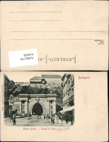 410928,Hungary Budapest Alagut Budan Tunnel in Ofen pub Stengel e Co 4636
