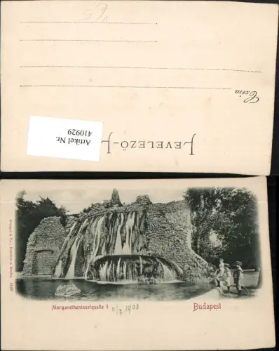 410929,Hungary Budapest Margaretheninselquelle Wasserfall pub Stengel e Co 4649