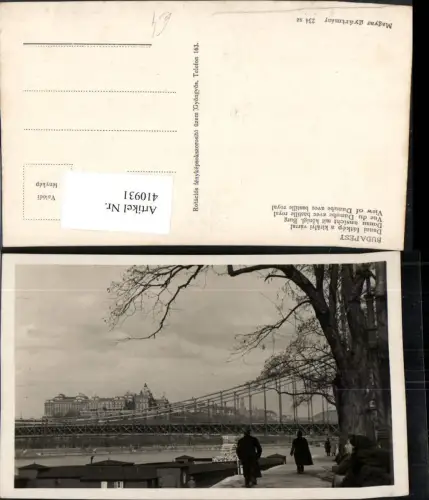 410931,Hungary Budapest Dunai latkep a kiralyi varral Burg Brücke