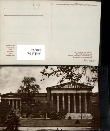 410932,Hungary Budapest Szepmüveszeti Muzeum Museum Gebäude