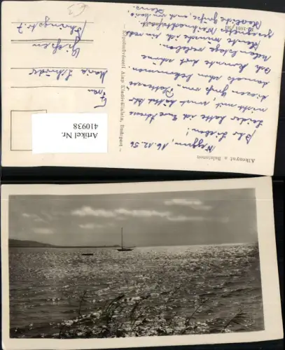 410938,Hungary Alkonyat a Balatonon Balaton See