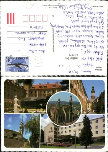 410939,Hungary Sopron Hotel Lover Kirche Turm Mehrbildkarte