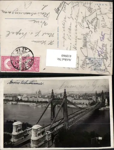 410960,Hungary Budapest Pont-Elisabeth Teilansicht Brücke