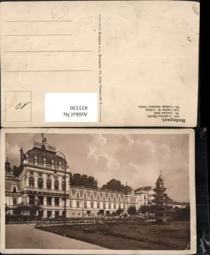 433330,Hungary Budapest Szt Lukacs-Fürdö Lukas-Bad