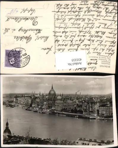 433333,Hungary Budapest Orszaghaz Teilansicht m. Parlament
