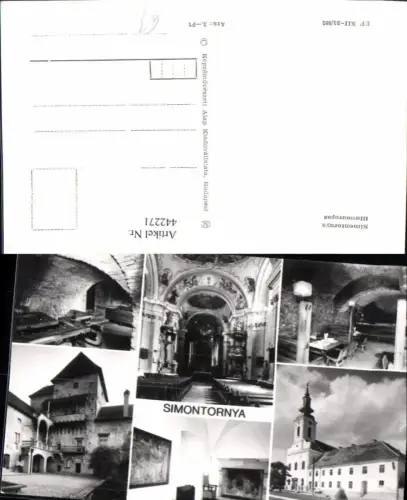 442271,Hungary Simontornya Kirche Innenansicht Burg Mehrbildkarte