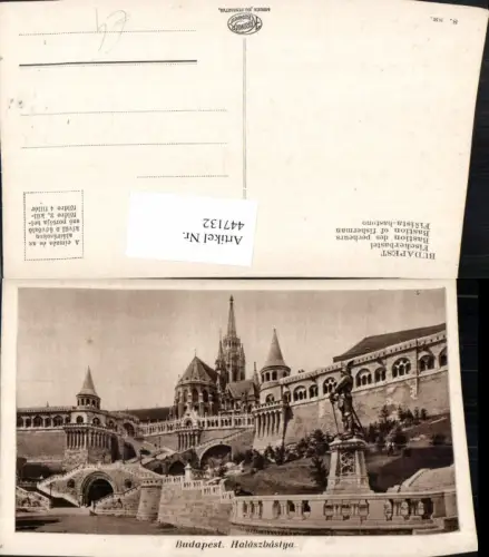 447132,Hungary Budapest Halaszbastya Fischerbastei Statue
