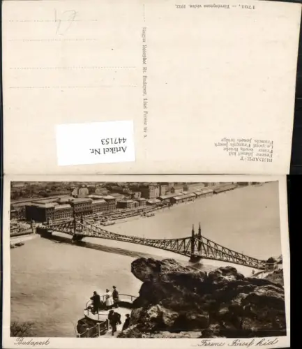 447153,Hungary Budapest Ferenc Jozsef hid Franz-Josefs-Brücke