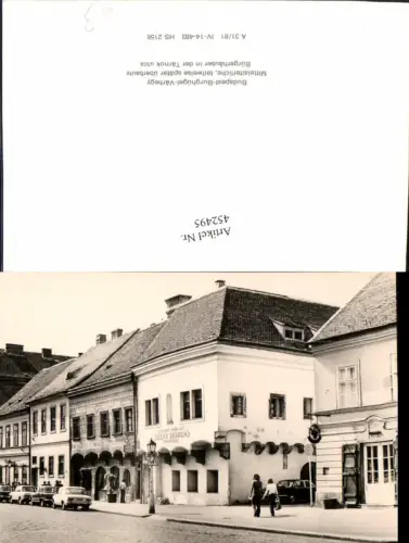 452495,Hungary Budapest Mittelalterliche Bürgerhäuser
