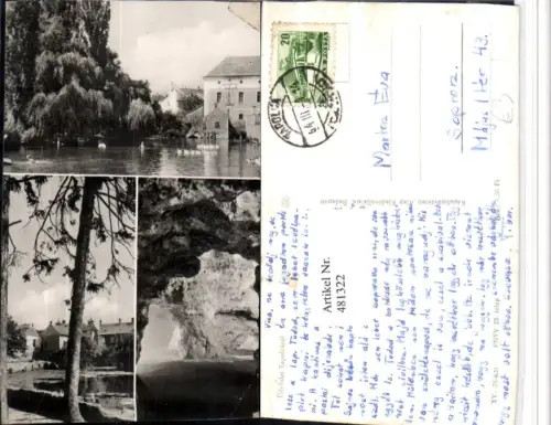 481322,Hungary Tapolcarol Tapolca Ansichten Höhle Teich Mehrbildkarte