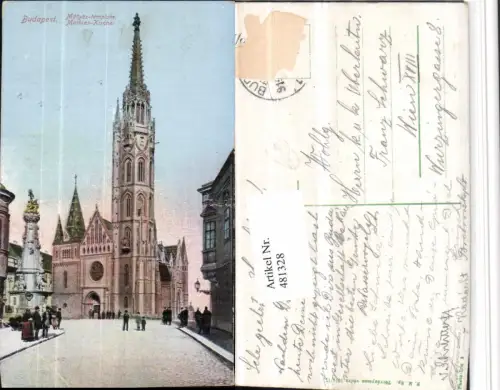 481328,Hungary Budapest Matyas-templom Mathias-Kirche