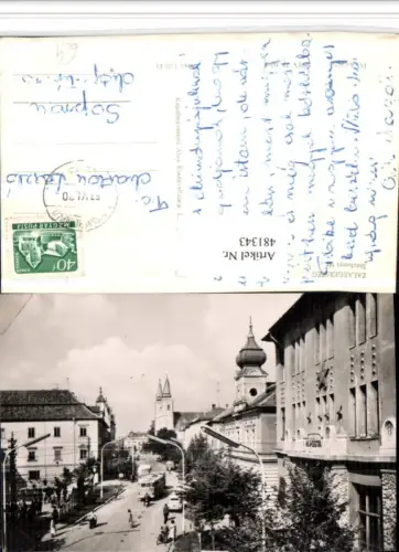 481343,Hungary Zalaegerszeg Szechenyi ter Straßenansicht Kirche