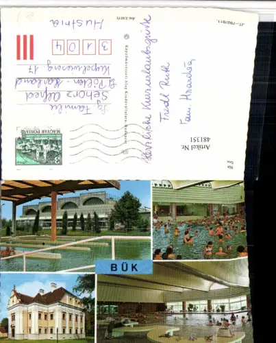 481351,Hungary Bük Therme Bad Hallenbad Mehrbildkarte