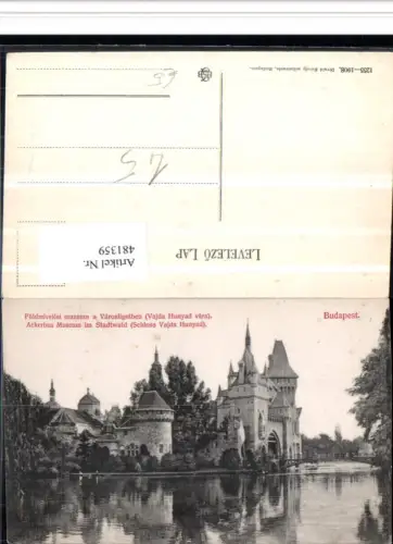 481359,Hungary Budapest Földmivelesi muzeum a Varosligetben Museum