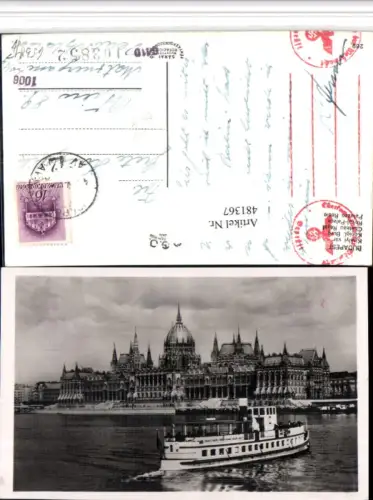481367,Hungary Budapest Kiralyi var Königliche Burg Dampfer