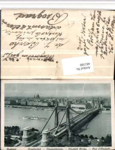 481380,Hungary Budapest Erzsebethid Elisabethbrücke Brücke