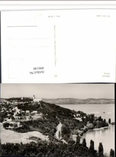 496148,Hungary Tihany Latkep Teilansicht Kirche