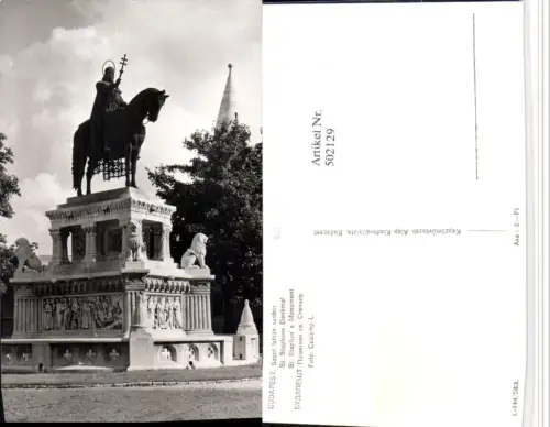 502129,Hungary Budapest Szent Istvan szobor St. Stephans-Denkmal