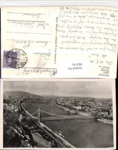 502141,Hungary Budapest Latkep Panorama Teilansicht Brücke