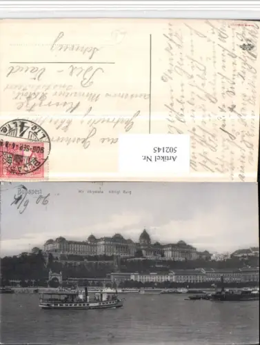502145,Hungary Budapest Kir varpalota Königliche Burg Dampfer