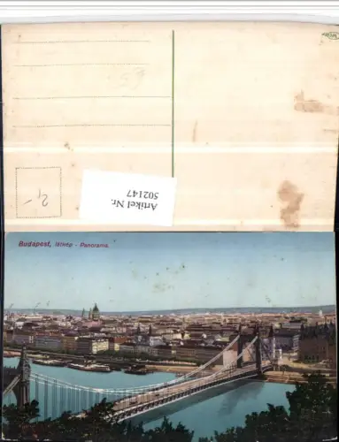 502147,Hungary Budapest Latkep Panorama Totale Brücke