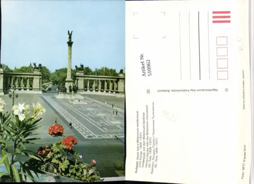 510962,Hungary Budapest Hösök tere a Millenniumi emlekmüvel Heldenplatz