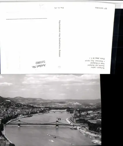 511002,Hungary Budapest Latkep Teilansicht Brücke