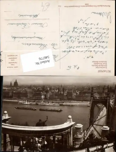 546776,Hungary tolle Foto-AK Budapest Elisabeth Brücke