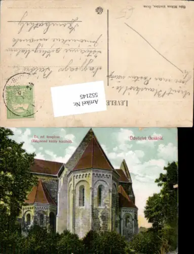 552145,Hungary Üdvözlet Ocsarol Ocsa Pest Evangelische Kirche