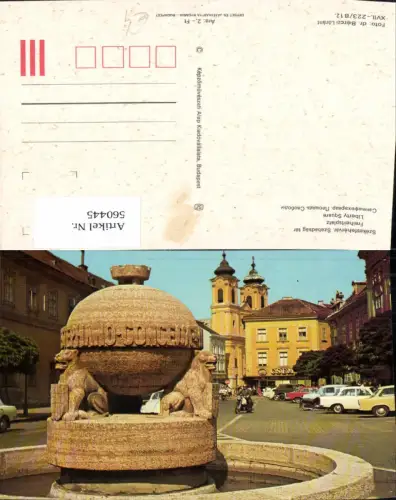 560445,Hungary Szekesfehervar Szabadsag ter Freiheitsplatz Auto Motorrad