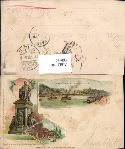 560460,Litho Buda latkepe Deak Szobor Margitsziget Hungary