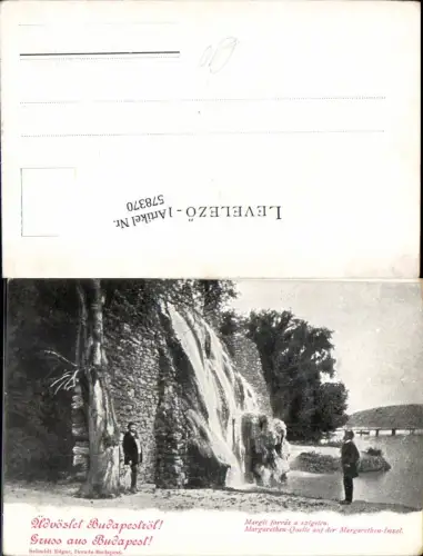 578370,Budapest Margarethen Quelle Insel 1900