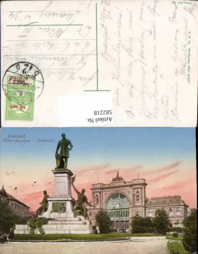 582218,Budapest Keleti palyaudvar Ostbahnhof Bahnhof Statue Hungary