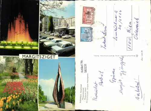 582231,Mehrbild Ak Budapest Margitsziget Margareteninsel