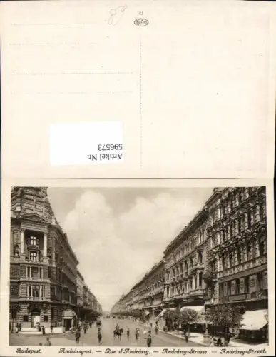 596573,Budapest Rue d Andrassy Andrassy-Strasse Hungary