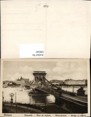 596581,Budapest Lanczhid Kettenbrücke Brücke Hungary