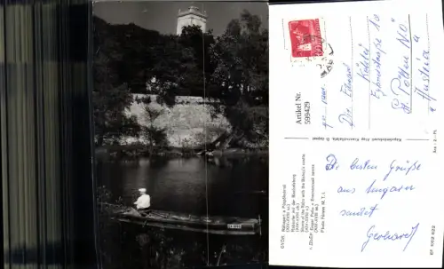 599429,Györ Rabapart a Püspökvarral Rabaufer m. d. Bischofsburg Hungary