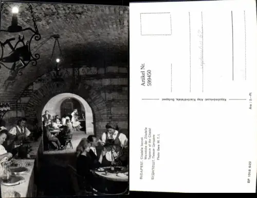 599450,Budapest Citadella borozo Weinstube d. Zitadelle Hungary