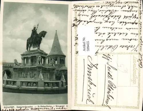 599455,Budapest Szent Istvan szobor St Stefan Kirche Denkmal Hungary