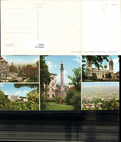 599457,Langkarte Gruß a. Pecs Pecsröl Burg Hungary