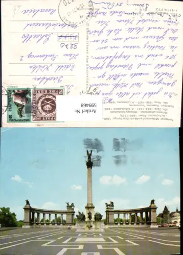 599468,Budapest Millenniumi emlekmü Denkmal Hungary