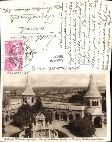 599532,Budapest Fischerbastei Halaszbastya Hungary