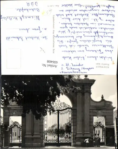 606408,Foto Ak Keszthely Kastely kapu Eingang Tor Gitter Hungary