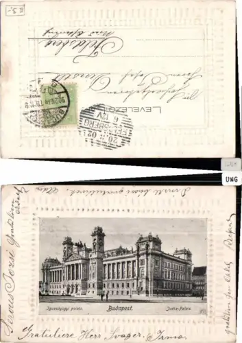 61053,Präge AK Budapest Justiz Palast 1900