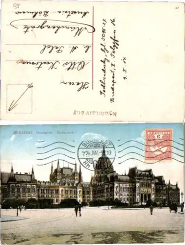 61074,Budapest Parlament Partie 1910