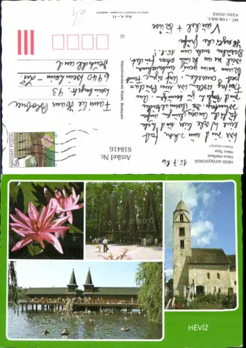 618416,Mehrbild Ak Heviz Kirche Heilbad Gyogyfürdö Hungary