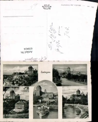 618424,Mehrbild Ak Esztergom Gran Dom Schiff Dampfer Hungary