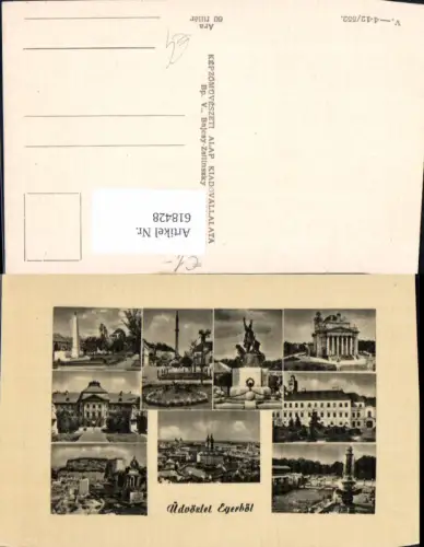 618428,Mehrbild Ak Üdvözlet Egerböl Eger Hungary