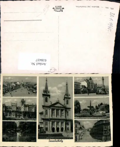 618437,Mehrbild Ak Szombathely Kirche Brücke Park Hungary